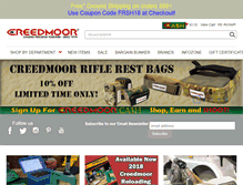 Tablet Screenshot of creedmoorsports.com
